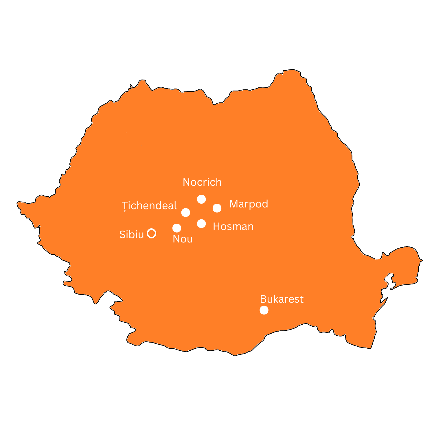 Die Karte zeigt die Projektstandorte von ELIJAH